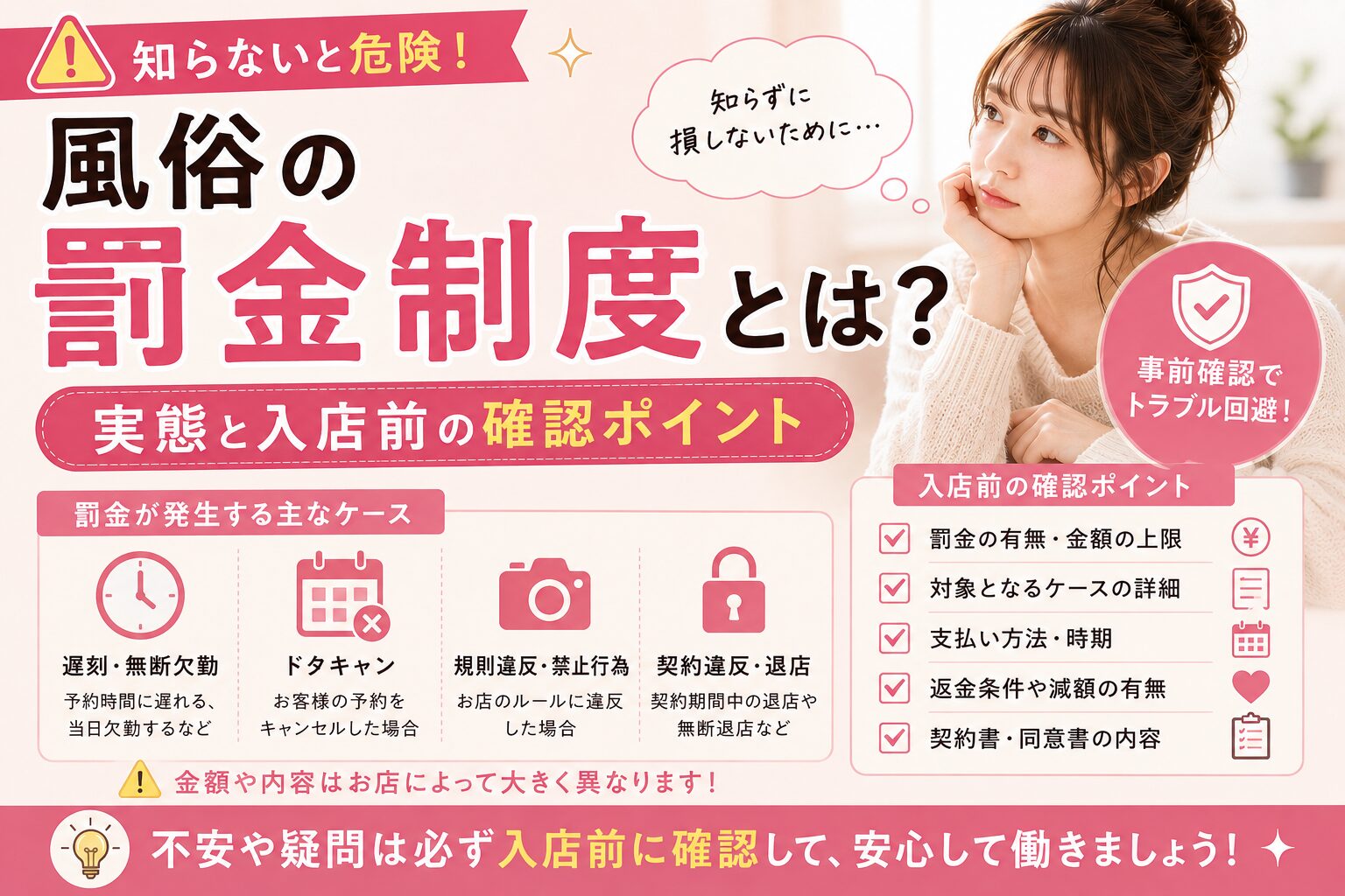 風俗の罰金制度とは?実態と入店前の確認ポイント