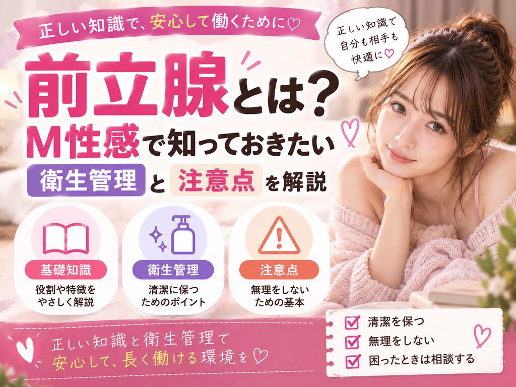 前立腺責めのやり方とは？準備・基本手順・衛生管理をわかりやすく解説