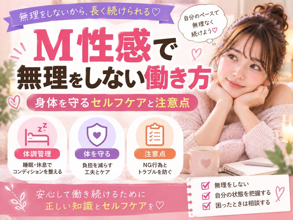 射精管理とは?M性感で無理をしない稼ぎ方