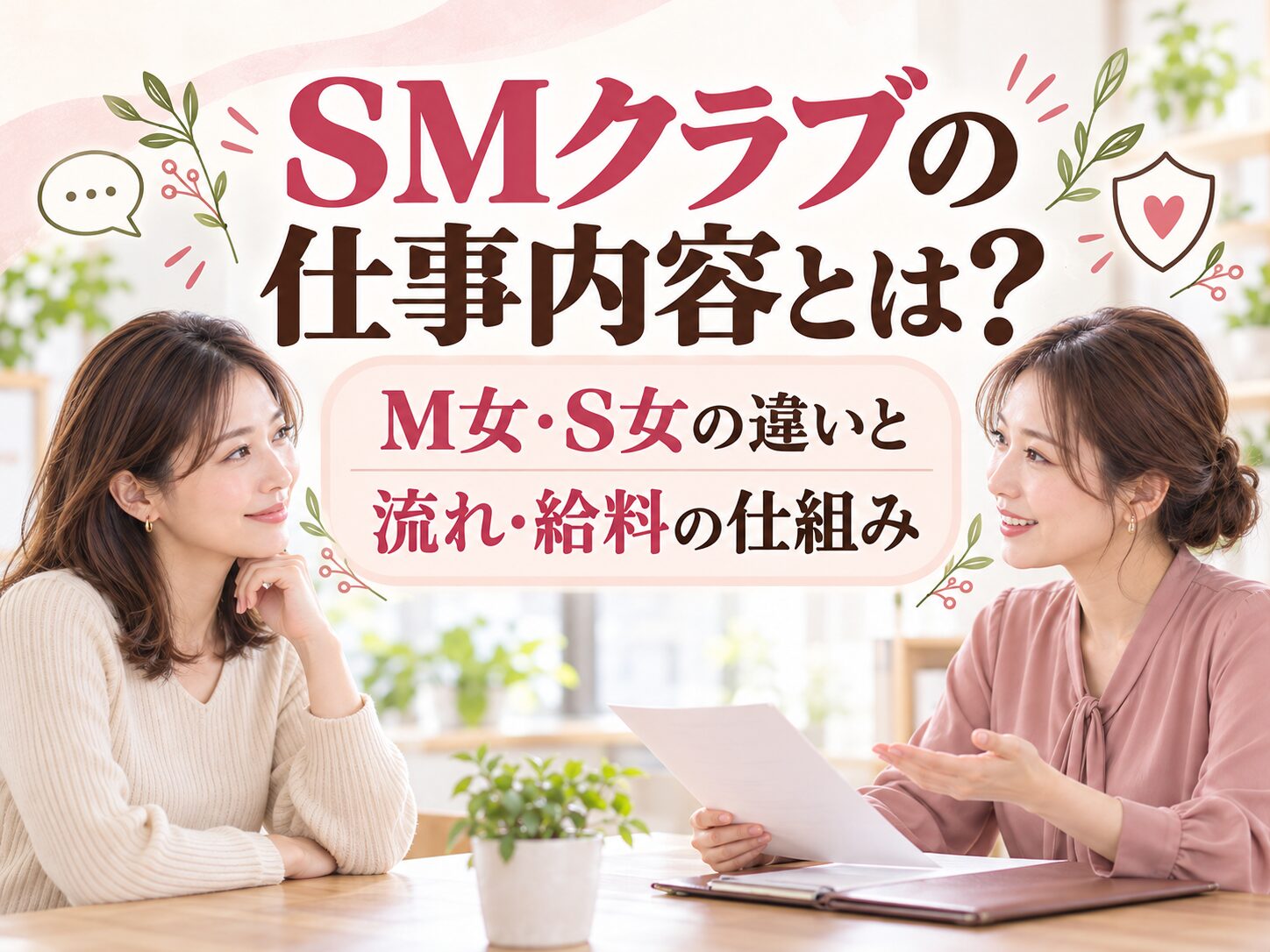 SMクラブの仕事内容とは？M女・S女の違いと流れ・給料の仕組み